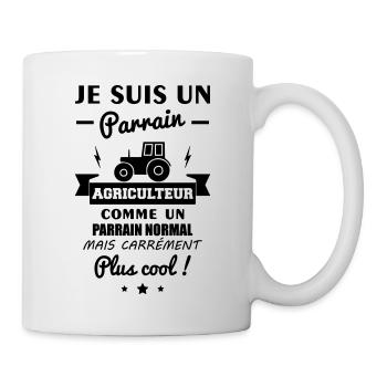Parrain agriculteur, idée cadeau agriculture - Mug blanc - blanc - Droite