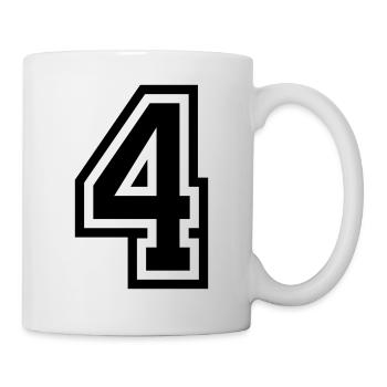 Symbole à 4 chiffres - Mug blanc - blanc - Droite