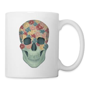 Floral skull - Mug - white - Right