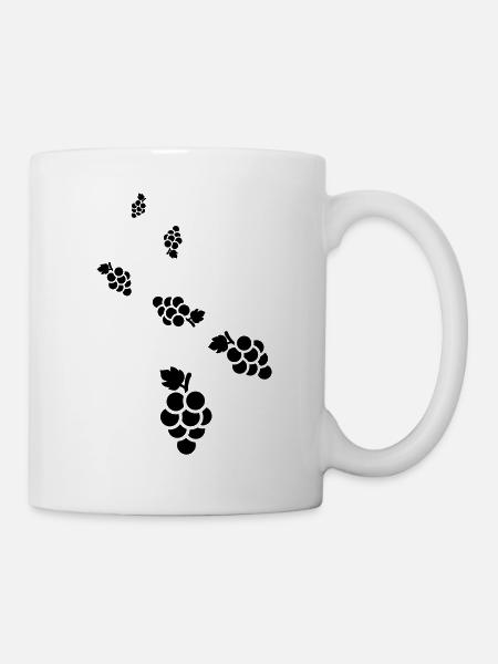 weintrauben - Tasse - Weiß