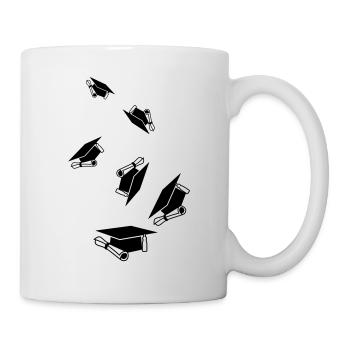 Casquette d’étudiant - Mug blanc - blanc - Droite