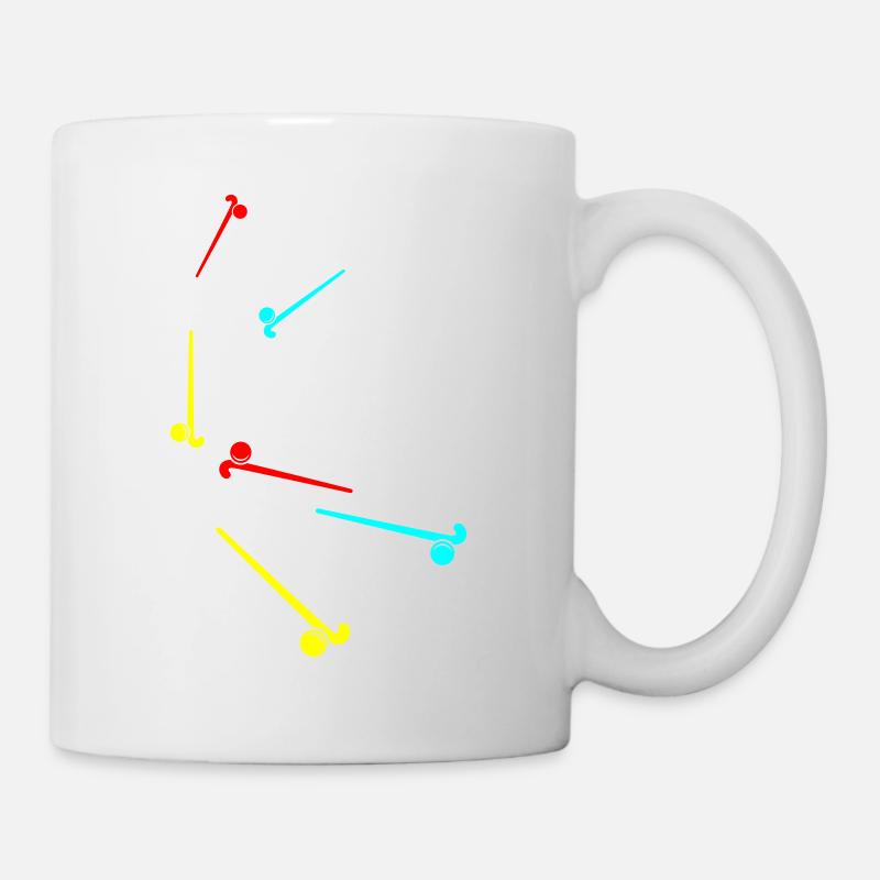 Feldhockey symbol Icon - Tasse - Weiß