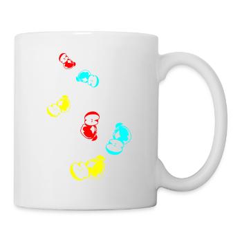 Apfel icon vitamine - Tasse - Weiß - Rechts