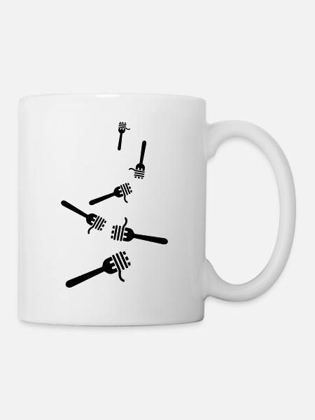 Spaghetti symbol - Tasse - Weiß