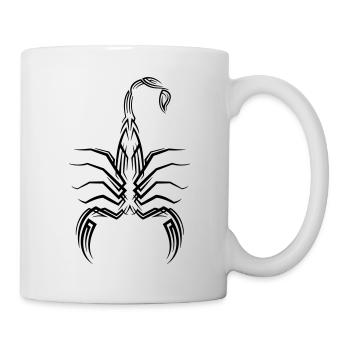 Skorpion Tribal Tattoo - Tasse - Weiß - Rechts
