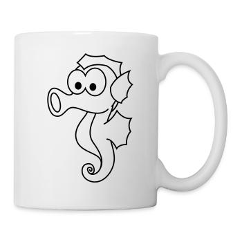 Seahorse Comic Animal - Mug - white - Right