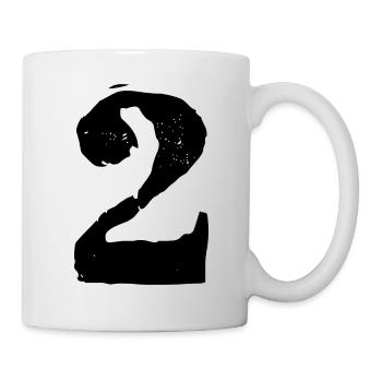 Maillot numéro 2 - Mug blanc - blanc - Droite