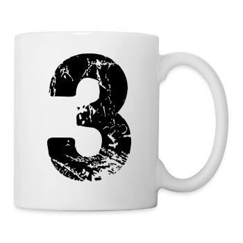 Maillot numéro 3 - Mug blanc - blanc - Droite