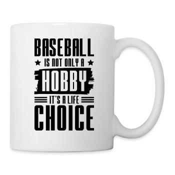 baseball hobby - Tasse - Weiß - Rechts
