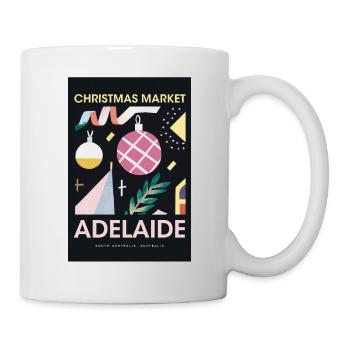 Weihnachtsmarkt Adelaide Poster Australia 1960 - Tasse - Weiß - Rechts