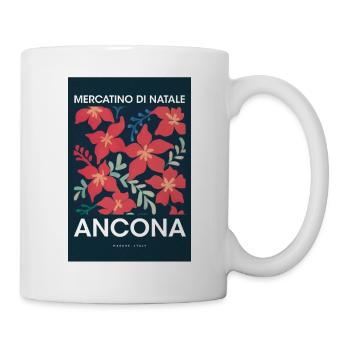 Weihnachtsmarkt Ancona Poster Italy 1960 - Tasse - Weiß - Rechts