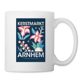 Weihnachtsmarkt Arnhem Poster Netherlands 1960 - Tasse - Weiß - Rechts