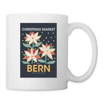 Weihnachtsmarkt Bern Poster Switzerland 1960 - Tasse - Weiß - Rechts