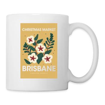 Weihnachtsmarkt Brisbane Poster Australia 1960 - Tasse - Weiß - Rechts
