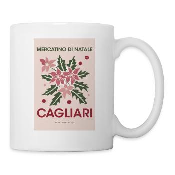 Weihnachtsmarkt Cagliari Poster Italy 1960 - Tasse - Weiß - Rechts