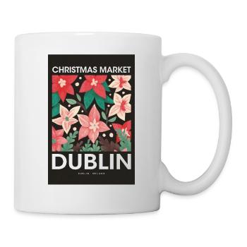 Weihnachtsmarkt Dublin Poster Ireland 1960 - Tasse - Weiß - Rechts