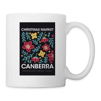 Weihnachtsmarkt Canberra Poster Australia 1960 - Tasse - Weiß - Rechts