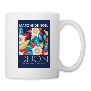 Weihnachtsmarkt Dijon Poster France 1960 - Tasse - Weiß - Rechts