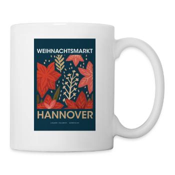 Weihnachtsmarkt Hannover Poster Germany 1960 - Tasse - Weiß - Rechts