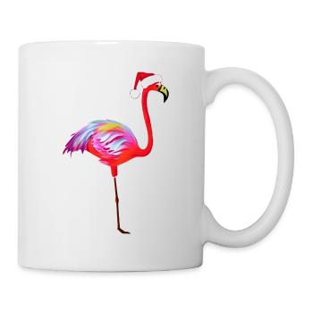 Un autre flamant rose de Noël - Mug blanc - blanc - Droite