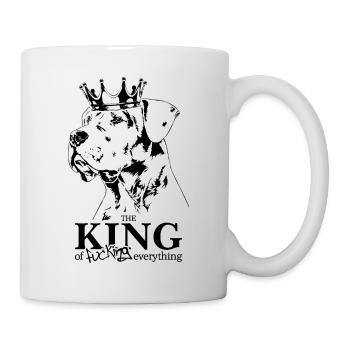 Dogo Argentino Roi de tout Chiens Wilsigns - Mug blanc - blanc - Droite