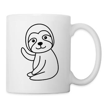 Sloth Comic Animal - Mug - white - Right