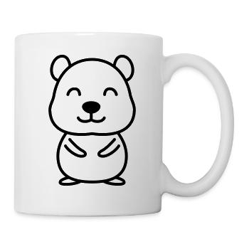 Hamster Comic Animal - Mug - white - Right