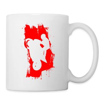 Wheeli Rider Rouge - Mug blanc - blanc - Droite