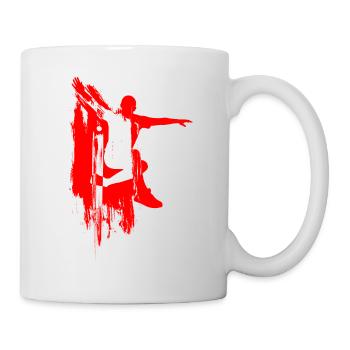Footbag Hacky Sack Rouge - Mug blanc - blanc - Droite