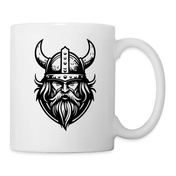 Wikinger Helm Krieger Valhalla - Tasse - Weiß - Rechts