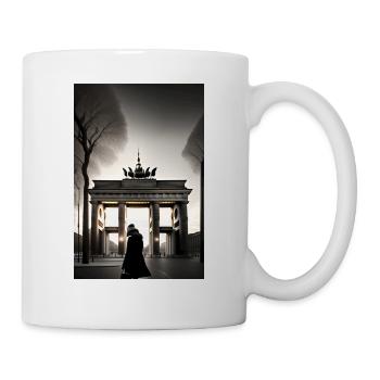 berlin black white siluette 2 - Tasse - Weiß - Rechts