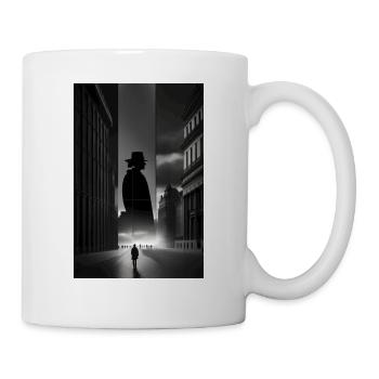 berlin black white siluette - Tasse - Weiß - Rechts