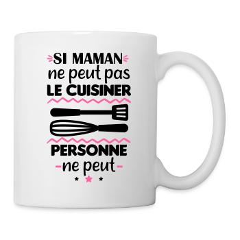 maman ne peut le cuisiner, fête des mères - Mug blanc - blanc - Droite