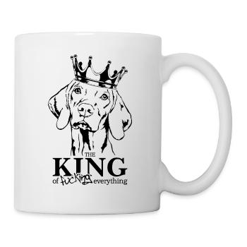 Magyar Vizsla King Dog Saying Dogs Wilsigns - Mug blanc - blanc - Droite