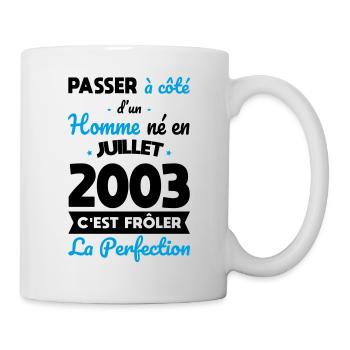 Anniversaire 20 ans - Né en Juillet 2003 - Mug blanc - blanc - Droite