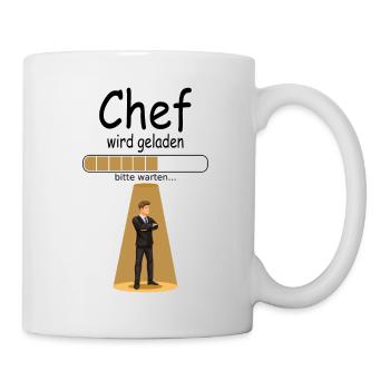 neuer Chef Vorgesetzter zur Beförderung Willkommen - Tasse - Weiß - Rechts