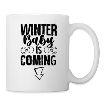 Winter baby is coming - Mug - white - Right