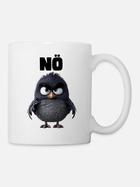 Rabe "NÖ" Design - Tasse - Weiß