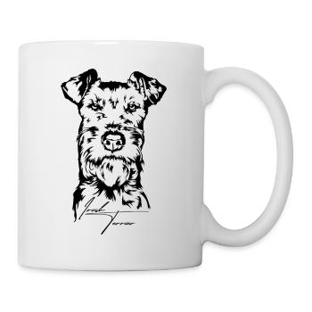 Irish Terrier Portrait Hunde Hund Wilsigns - Tasse - Weiß - Rechts