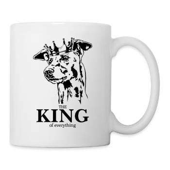 Greyhound King of everything Dog Saying Wilsigns - Mug - white - Right