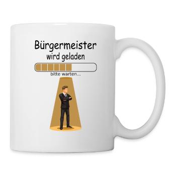 neuen Amtsantritt Amtseinführung Bürgermeister - Tasse - Weiß - Rechts