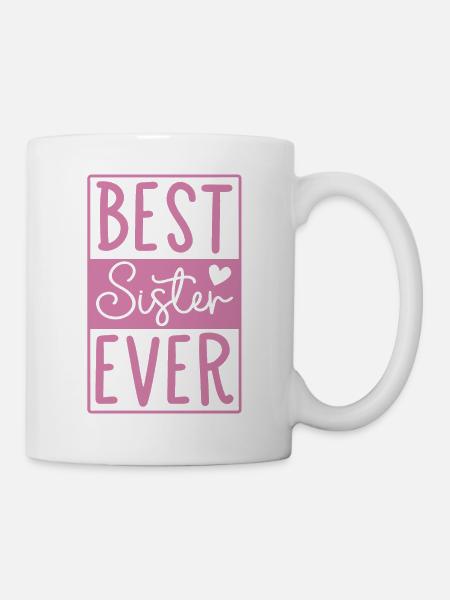 Beste Schwester - Tasse - Weiß