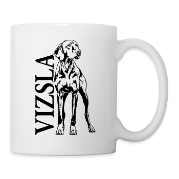 Vizsla Portrait Jagdhund Hunde Wilsigns - Tasse - Weiß - Rechts
