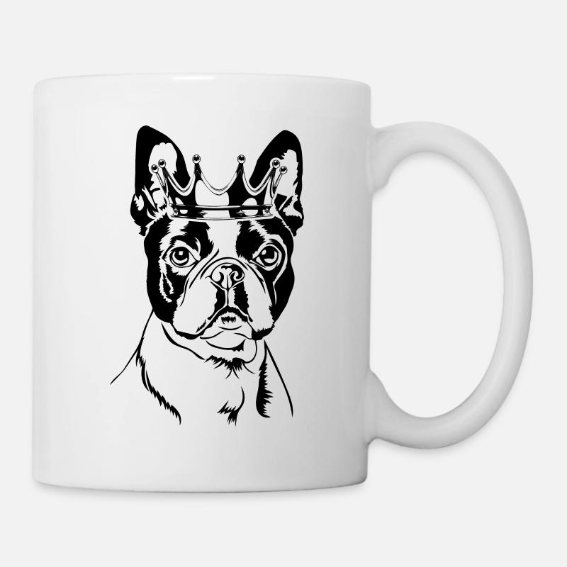 Boston Terrier Crown Dogs Dog Wilsigns - Mug blanc - blanc