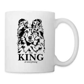 Shetland Sheepdog Sheltie King Dog Saying Dogs - Mug blanc - blanc - Droite