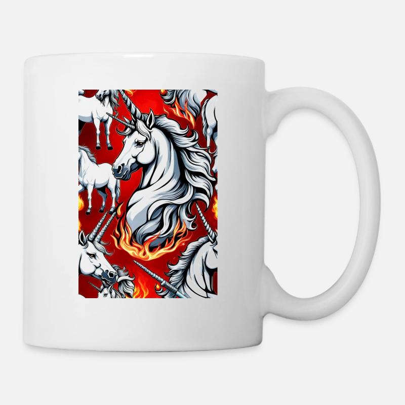 White Animals Einhorn - Tasse - Weiß