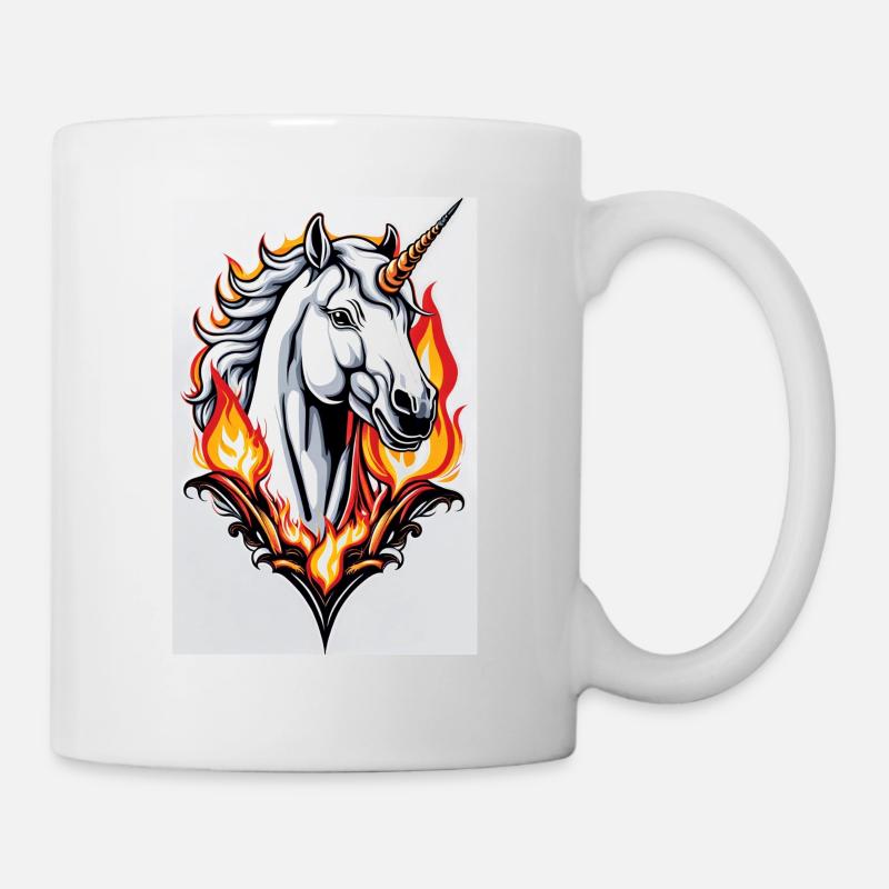 White Animals Einhorn - Tasse - Weiß