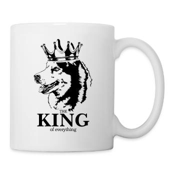 Husky sibérien roi chien disant chiens Wilsigns - Mug blanc - blanc - Droite
