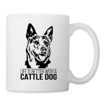 La vie de chien de bétail est meilleure Hunde Hund Wilsigns - Mug blanc - blanc - Droite