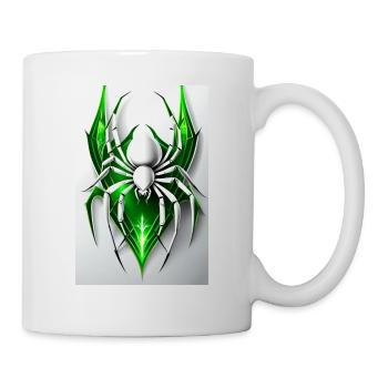 White Animals Spider - Tasse - Weiß - Rechts
